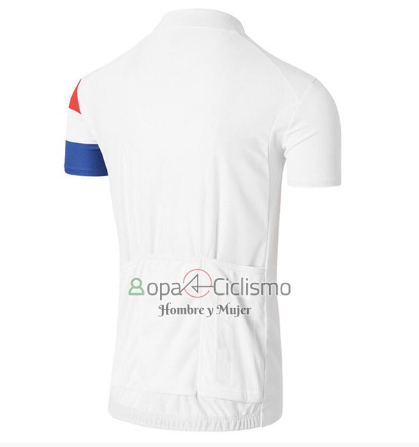 Coq Sportif Tour DE Francia Ropa Ciclismo Culotte Corto 2017 Hombre Mangas Cortas Blanco
